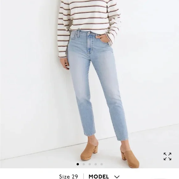 Madewell Perfect Vintage Jean in Fiore Wash Women Size 29 Straight Leg Blue - Picture 2 of 13